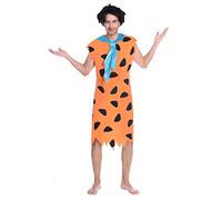 Men's Official Fred Flintstone Warner Bros 1960's Stag Do Film Character Costume