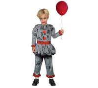 amscan 9908551 Childs Bad Clown Fancy Dress Halloween Costume Circus Horror Scary Boys Kids Outfit (Age 10-12 years)