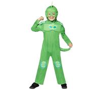 (PKT) (9908866) Child Boys Gekko PJ Masks GID Muscle Suit Costume (6-8yr)