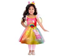 (PKT) (9908876) Child Girls Peppa Pig Rainbow Dress Costume (4-6yr)