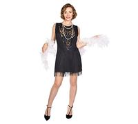 (PKT) (9910674) Adult Ladies Flapper Lady Roxy Black Costume Dress (Small)