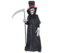 (PKT) (999475) Child Boys Dapper Death Costume (12-14yr), Black