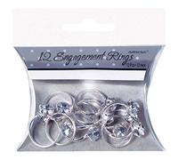 (PKT) Adult 12 Pack Engagement Rings Confetti Wedding Decoration