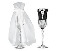 (PKT) Adult Bride & Groom Stem Wear 24cm x 16.5cm
