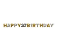 (PKT) Adult Gold Celebration 30th Letter Banner