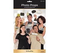 (PKT) Adult Gold Celebration Personalised Giant Photo Props