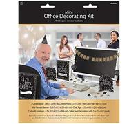 (PKT) Adult Gold Celebration Personalised Office Decoration Kit
