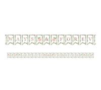 (PKT) Adult Ladies 1 Love & Leaves Hen Do Bridal Shower Pennant Banner 4.57m 24 Pennants
