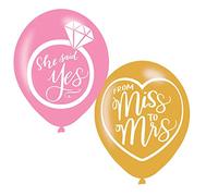 (PKT) Adult Ladies 6 Pack Mint To Be Latex Balloons 28cm