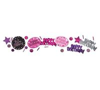 (PKT) Adult Pink Celebration 3 Pack Confetti