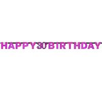 (PKT) Adult Pink Celebration 30th Birthday Letter Banner