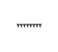 (PKT) Adult Pink Celebration 50th Birthday Plastic Pennant Bunting