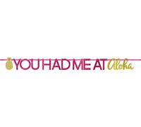 (PKT) Aloha Glitter Letter Banner 3.65m