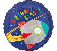 (PKT) Blast Off Birthday Standard HX Foil Balloon S40