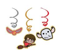 (PKT) Child Harry Potter Swirl Decorations 6Pack