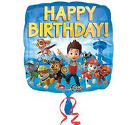 Anagram 18 Inch Square Foil Balloon - Paw Patrol Happy Birthday - birthday paw patrol balloon foil party happy 18 square helium balloons