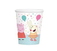 (PKT) Child Peppa Pig Paper Cups (250ml) - Dinosaur