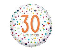 (PKT) Confetti Birthday 30th Standard Foil Balloon S40