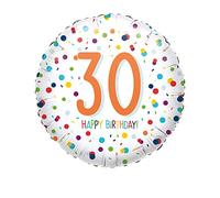 (PKT) Confetti Birthday 30th Standard Foil Balloon S40