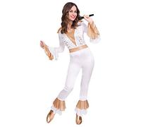 (PKT) (Fix 0/1) (9905715) Adult Ladies Disco Queen Costume One Piece (Large)