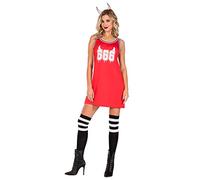 (PKT) (Fix 0/1) (9908968) Adult Ladies 666' Devil Basketball Jersey Dress (Small)