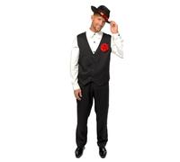 (PKT) (Fix 1/1) (9907058) Adult Mens Gangster Man Costume (Extra Large)