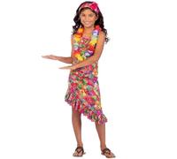 amscan (PKT) (9911425) Child Girls Hawaii Dress Pink Costume (6-8yr)