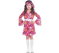 (PKT) (Fix 12/25) (9906416) Child Girls 60's Retro Girl Costume (10-12yr)