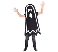 amscan 9907105 - Unisex Kids Halloween Glow in the Dark Stick Ghost Fancy Dress Costume Age: 10-12 Years