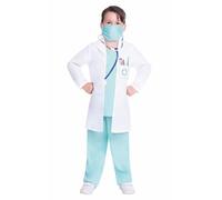 amscan 9907240 - Unisex Kids Doctors Scrubs Uniform Fancy Dress Costume Age: 6-8 Years