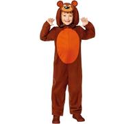 (PKT) (Fix 12/25) (9908806) Child Bear All In Onesie Costume (3-4yr)