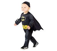 (PKT) (9909316) Child Boys Black Batman Costume (6-12 months)