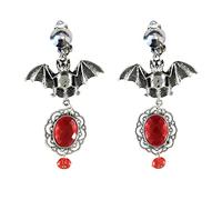 (PKT) (Fix 2/1000) Ruby Bat Earrings