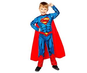 (PKT) (Fix 2/2) (9910128) Child Boys Sustainable Superman Costume (6-8yr)