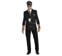 amscan (PKT) (844183-55) Adult Mens Captain Wingman Costume (Medium)