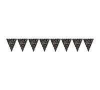(PKT) Gold Celebration Plastic Pennant Bunting