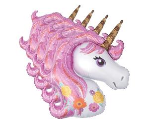 (PKT) Magical Unicorn SuperShape Foil Balloon P35 (Pack of 4)