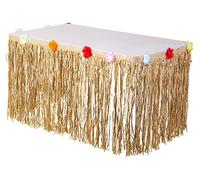 (PKT) Natural Tissue Table Skirt 3m x 73.6cm