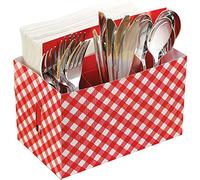 (PKT) Picnic Party Cardboard Utensil Caddy
