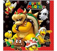 (PKT) Super Mario Luncheon Napkins 33cm (16 pk)
