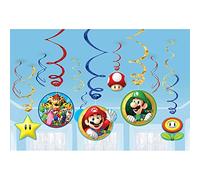 (PKT) Super Mario Swirl Decorations (12 pk)