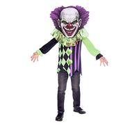 amscan (9907118) Scary Clown Big Head Costume (Age 6-8 Years)