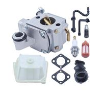 PKTCOBW For S&tihl MS340 MS361 Chainsaw Air Fuel Oil Filter Line Intake Manifold Spark Plug Kit Replace 1135 Carburetor