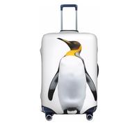 PKTTECRFPK 3D Print Design Cute Penguin Luggage Cover for Suitcase, Travel Protector Trolley Case Cover, Elastic, Washable Suitcases Protector Fits 18-32 Inch Luggage