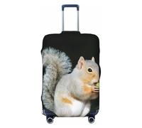 PKTTECRFPK 3D Print Design Cute Squirrel Luggage Cover for Suitcase, Travel Protector Trolley Case Cover, Elastic, Washable Suitcases Protector Fits 18-32 Inch Luggage