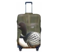 PKTTECRFPK 3D Print Design Loon Nature Birds Luggage Cover for Suitcase, Travel Protector Trolley Case Cover, Elastic, Washable Suitcases Protector Fits 18-32 Inch Luggage