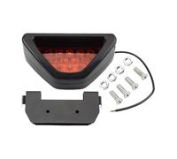 PKUHFTDG Motorcycle Rear Light Motorcycle Universal Rear Tail Light Triangle Brake Stop Flash Scooters Bike ATV Motocross