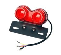 PKUHFTDG Motorcycle Rear Light Universal LED Motorcycle Tail Light Turn Signals Modification Rear Driving Brake Stop Lamp With License Plate