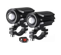 PKUHFTDG Motorcycle Rear Light Universal Spotlights Fog Light For Motorcycle Additional Led He&adlights Lamp 12-80V Dual-Color White Amber