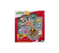 PKW -Battle Figure MP 10Pk 2": Pikachu #4, Squirtle #5, Bulbasaur #5, Charmander #5, Geodude, Mimikyu, Pawniard, Bonsly, Oshawott; 4.5" Alakazam - TGT